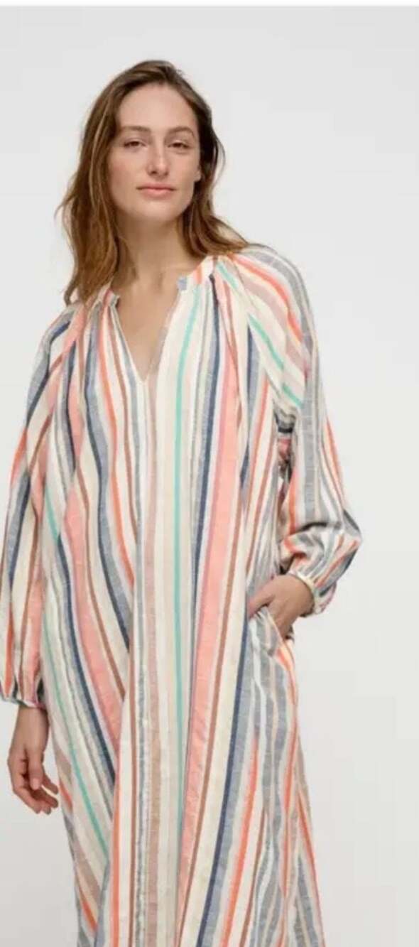 Lemlem x H&M Striped Kaftan Maxi Dress with V-Neck